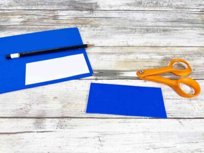 Cutting Blue Card