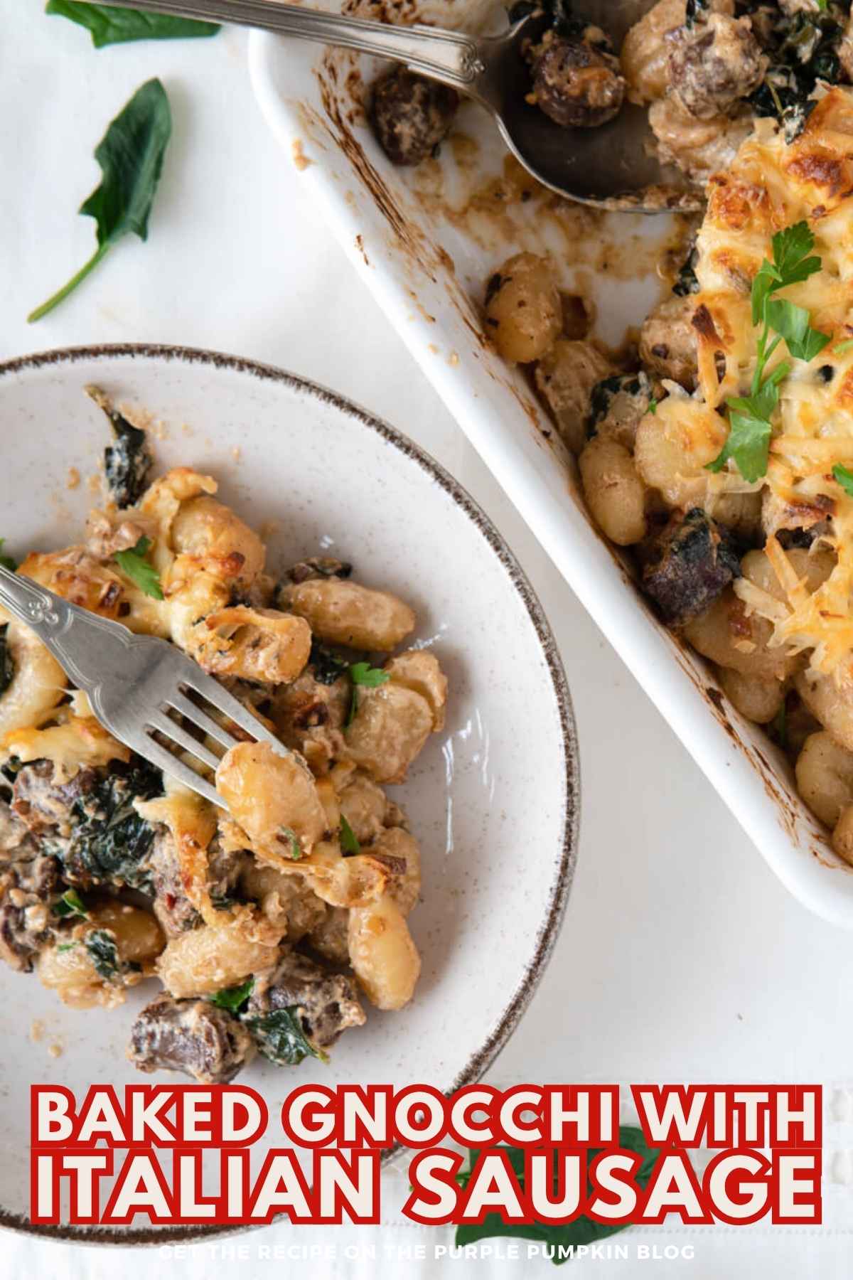 Baked Gnocchi with Italian Sauasage Recipe Card
