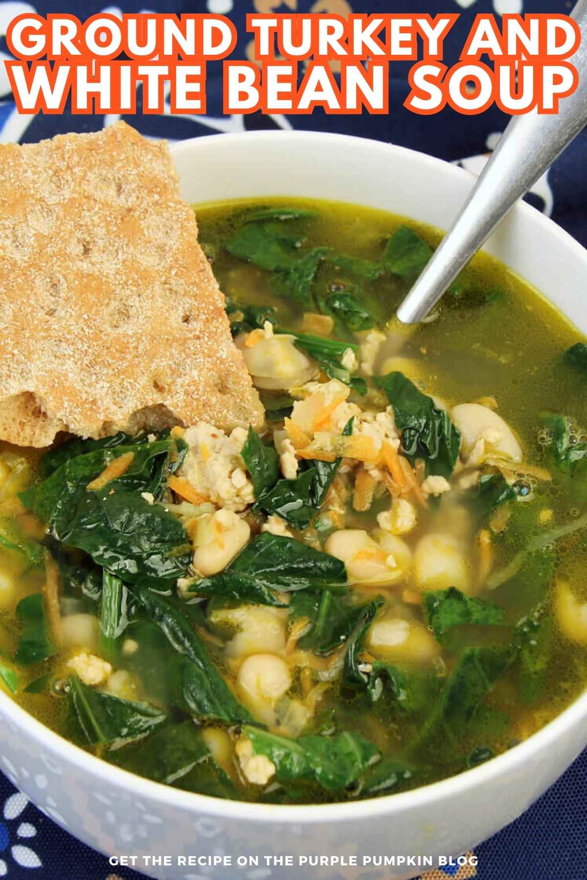 Ground Turkey and White Bean Soup Recipe Card