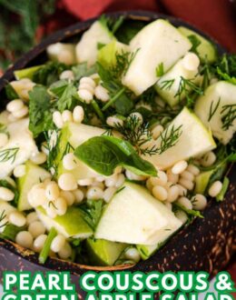 Pear Couscous & Green Apple Salad Recipe Card