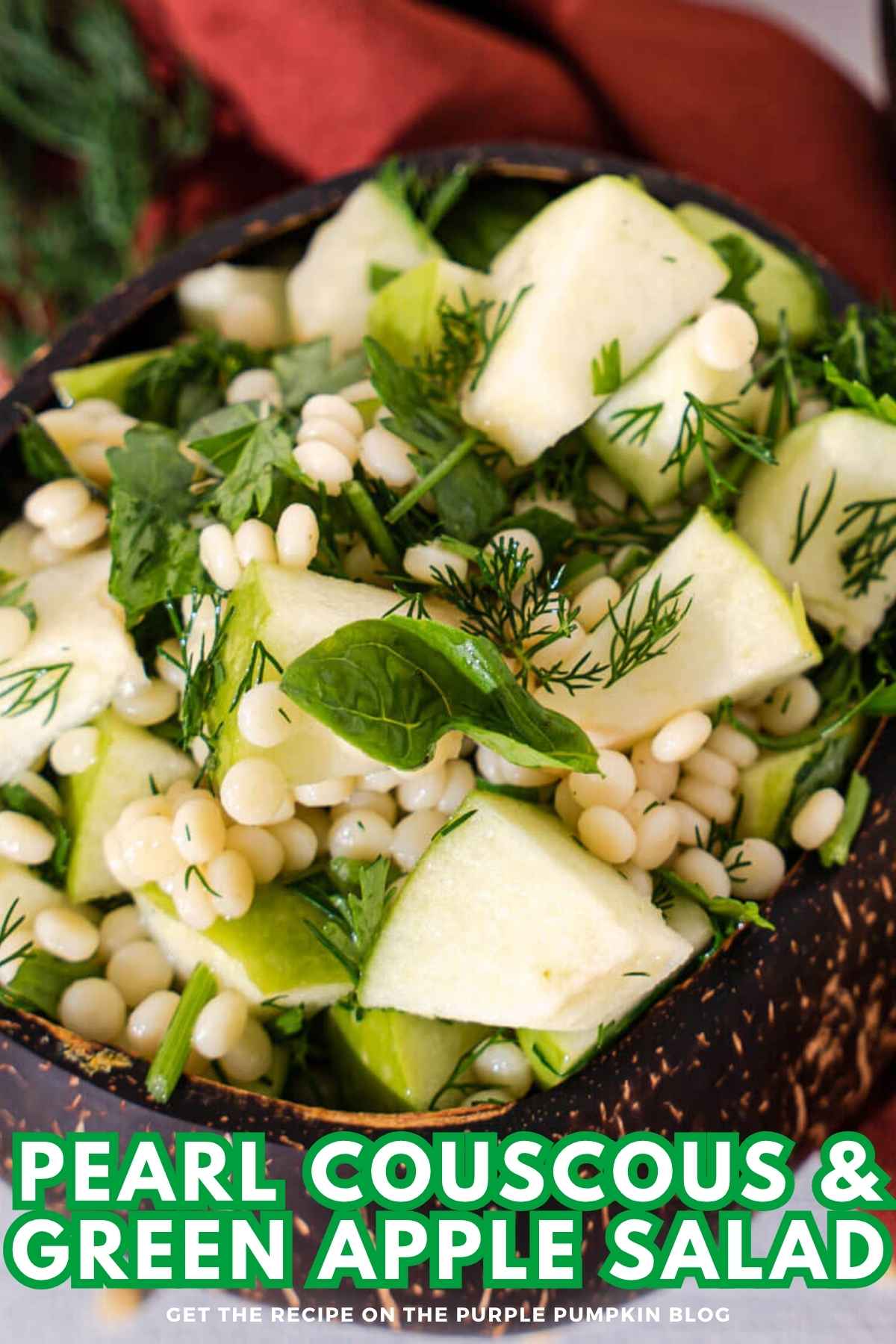 Pear Couscous & Green Apple Salad Recipe Card