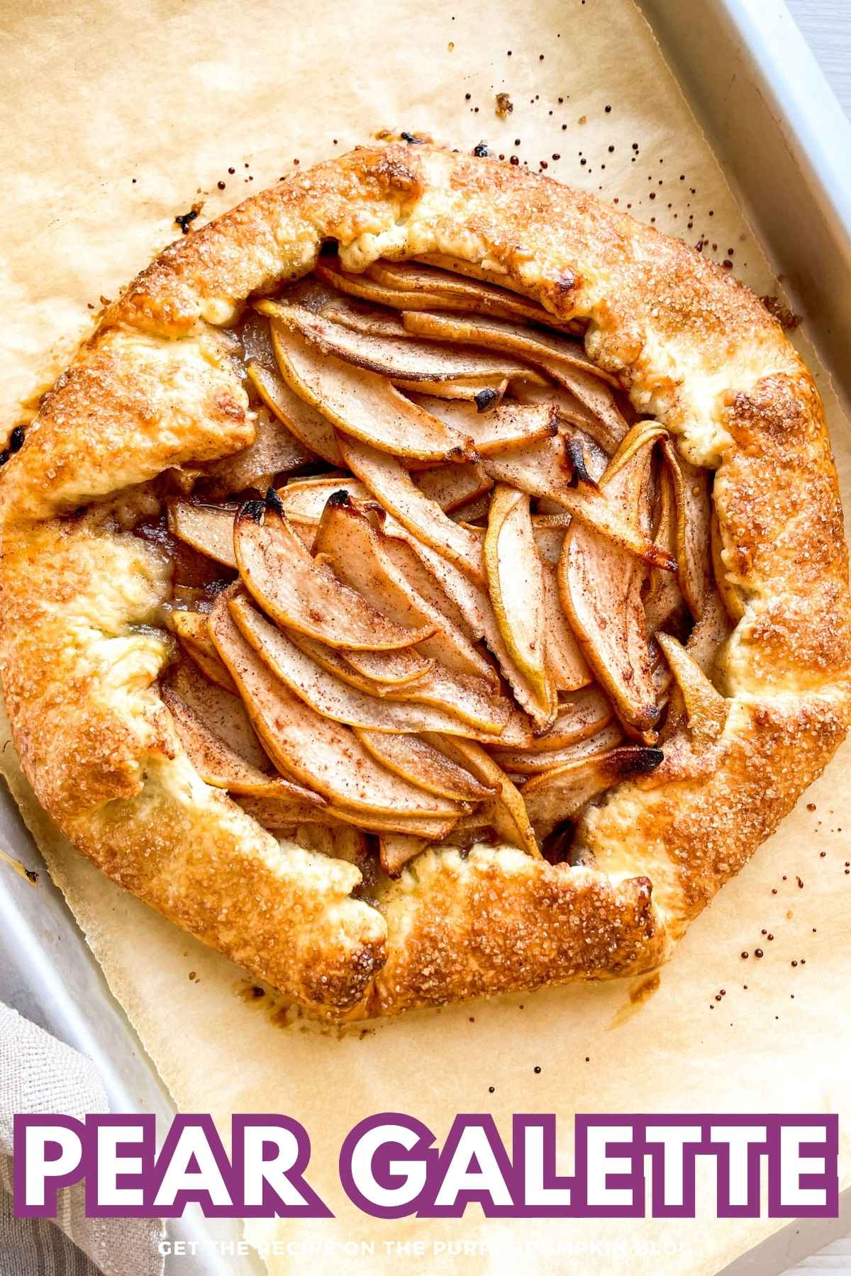 Pear Galette Recipe Card